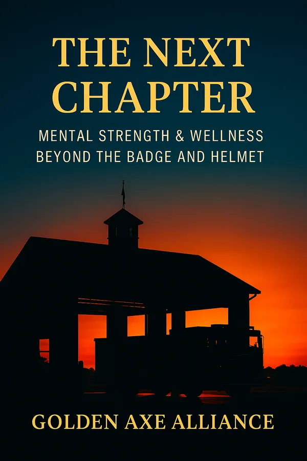 Book cover: The Next Chapter, Mental Strength and Wellness Beyond the Badge and Helmet